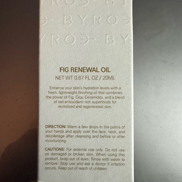 BYROE NEW YORK | Fig Renewal Oil | BNIB - Picture 3 of 3